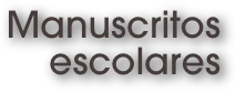 Manuscritos escolares